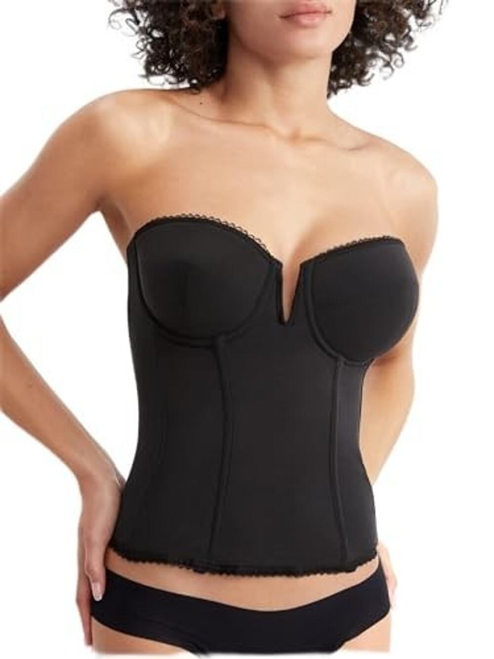 NWT Dominique Women's 38C Vivienne V-Wire Longline Strapless Bridal Bra 8990